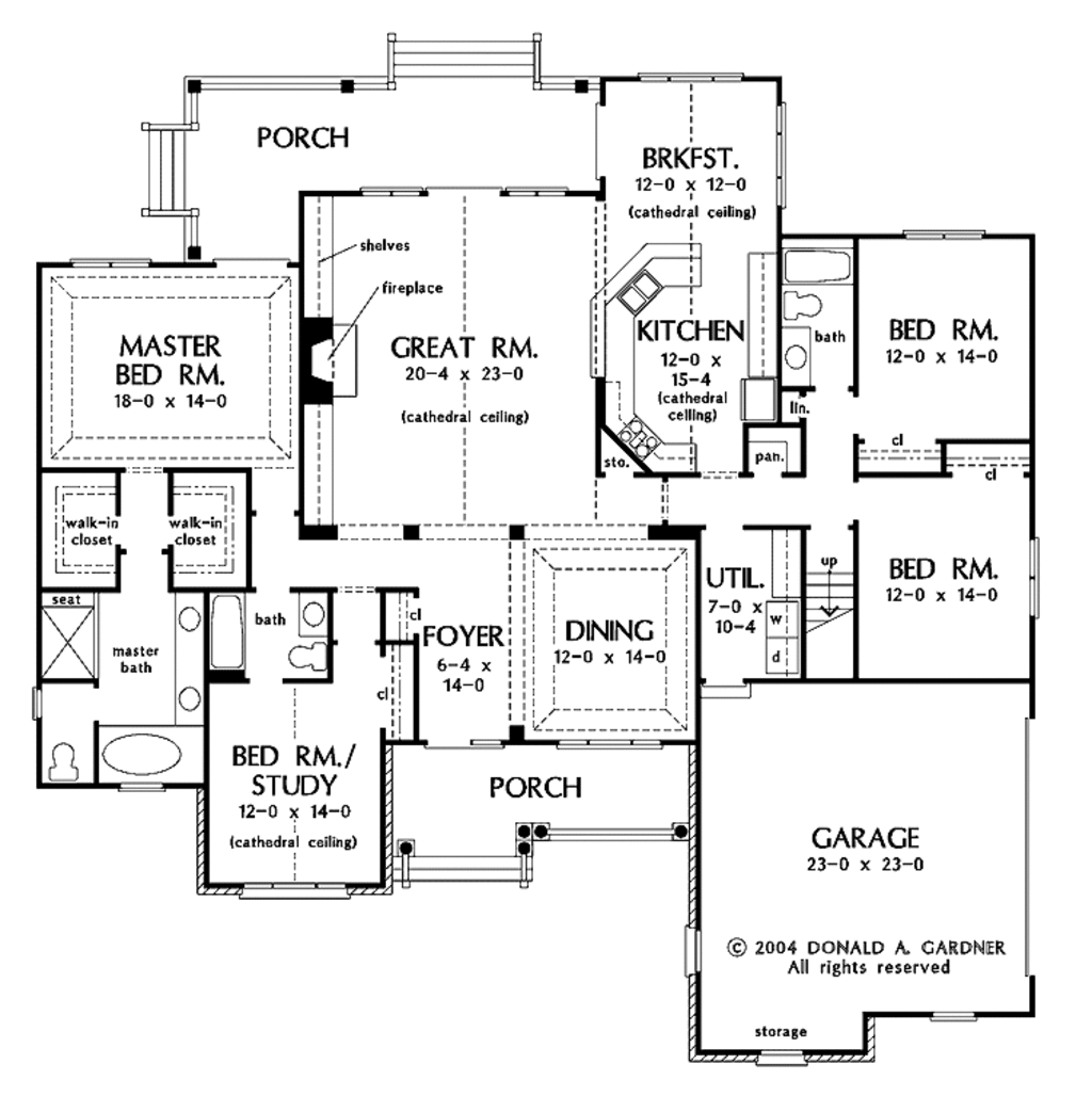  Ranch  Style House Plan  4  Beds 3 Baths 2689 Sq Ft Plan  