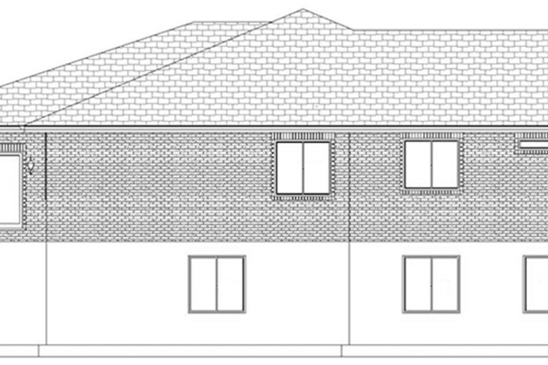 Architectural House Design - Exterior - Other Elevation 1 for Ranch House Plan #1060-27 - 6 bed, 4.5 bath