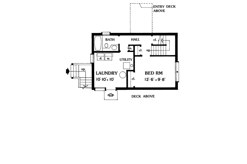 Architectural House Design - Floor Plan - Lower Floor 1 for Contemporary House Plan #456-72 - 3 bed, 3 bath