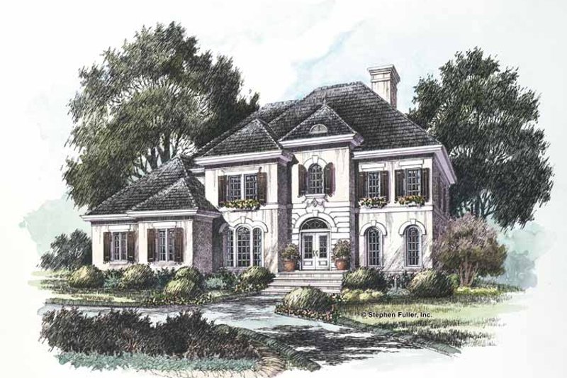 House Plan Design - Adobe / Southwestern Exterior - Front Elevation Plan #429-204