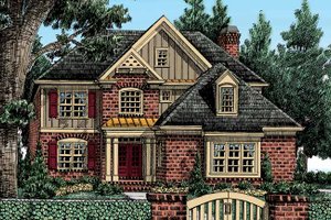 European Exterior - Front Elevation Plan #927-404