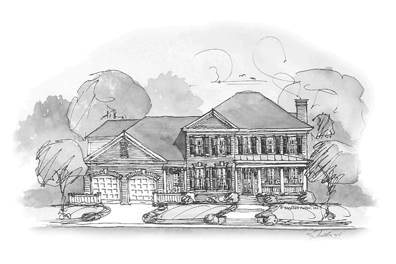 House Design - Colonial Exterior - Front Elevation Plan #429-325