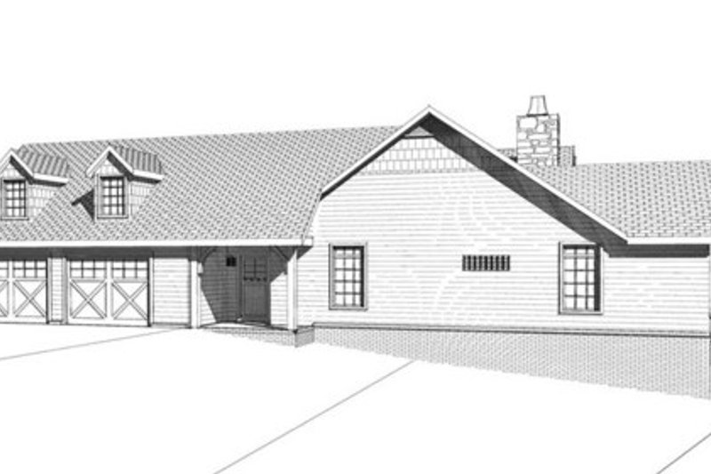 Dream House Plan - Exterior - Other Elevation 4 for Cabin House Plan #123-113 - 4 bed, 3.5 bath