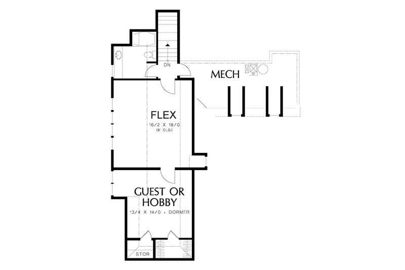 Dream House Plan - Floor Plan - Upper Floor for European House Plan #48-878 - 4 bed, 3.5 bath