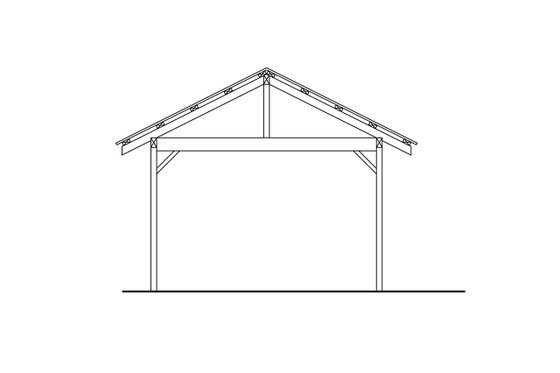 Exterior - Rear Elevation for Craftsman House Plan #124-1147, 0 bath