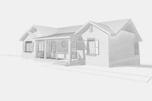 Ranch Exterior - Front Elevation Plan #123-112