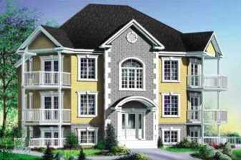 Dream House Plan - European Exterior - Front Elevation Plan #25-304