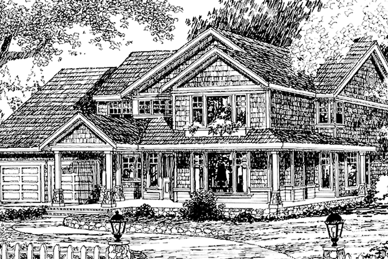 House Design - Victorian Exterior - Front Elevation Plan #966-53