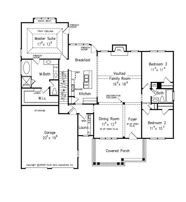 Home Plan - Colonial Floor Plan - Main Floor Plan #927-669