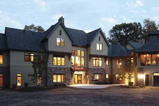Exterior - Rear Elevation 2 for Country House Plan #928-24 - 4 bed, 3 bath