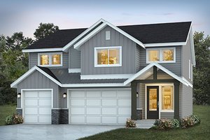 Architectural House Design - Farmhouse Exterior - Front Elevation Plan #569-49