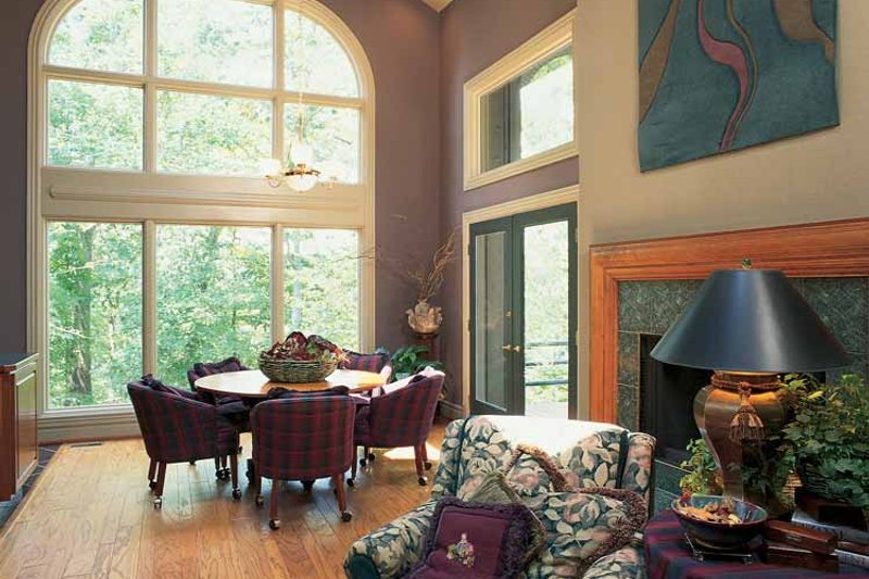 Dream House Plan - Interior - Family Room for Contemporary House Plan #72-636 - 3 bed, 2.5 bath