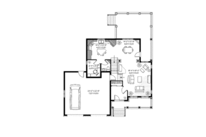 Floor Plan - Main Floor for Country House Plan #23-2441 - 3 bed, 1.5 bath