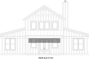 Exterior - Rear Elevation for Barndominium House Plan #932-1145 - 3 bed, 2 bath