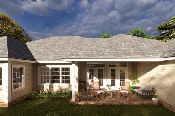 Exterior - Covered Porch for Cottage House Plan #513-2212 - 4 bed, 3 bath