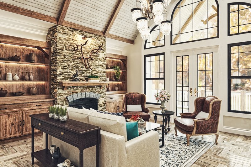 Home Plan - Interior - Family Room 1 for Craftsman House Plan #54-709 - 3 bed, 3 bath