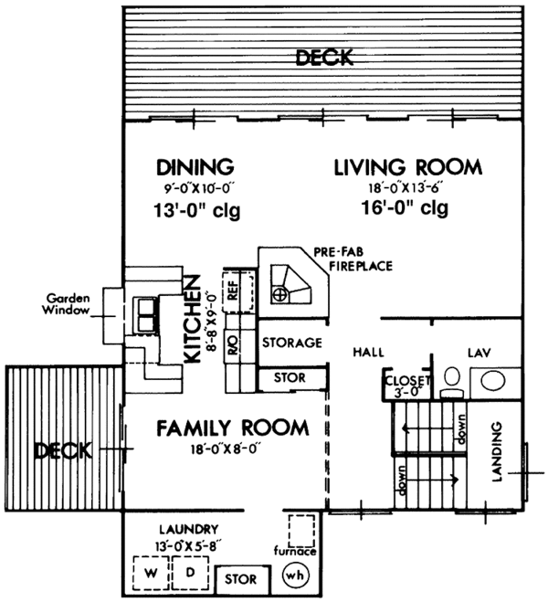 Dream House Plan - Contemporary Floor Plan - Upper Floor Plan #320-1198