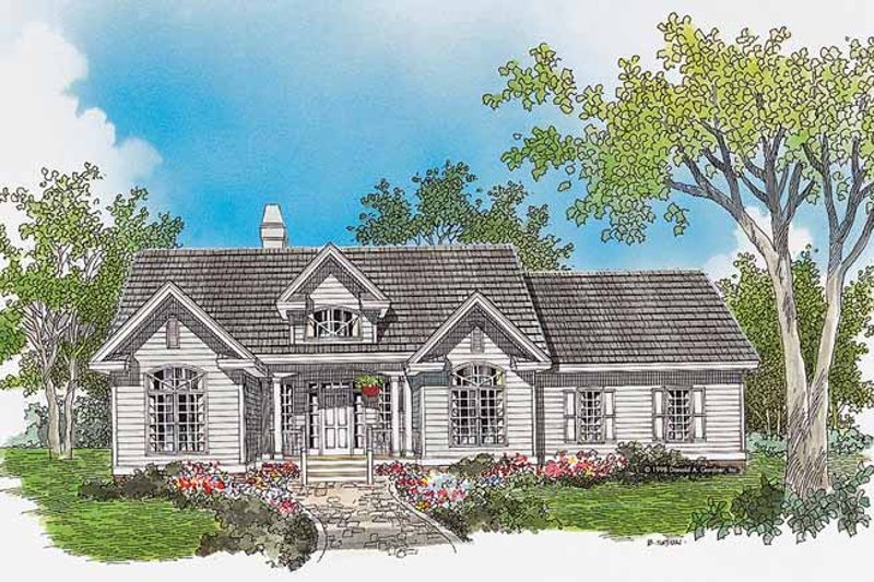 Home Plan - Country Exterior - Front Elevation Plan #929-310