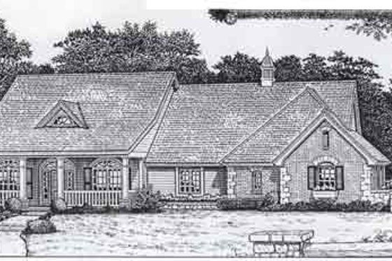 Exterior - Front Elevation for Colonial House Plan #310-806 - 4 bed, 2.5 bath