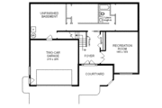 European Style House Plan - 3 Beds 2 Baths 1746 Sq/Ft Plan #18-153 