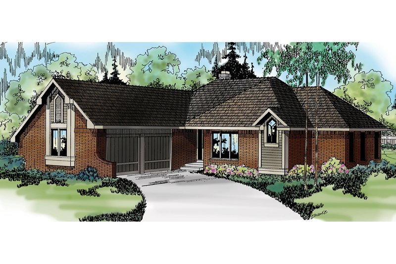 Home Plan - Exterior - Other Elevation Plan #124-117
