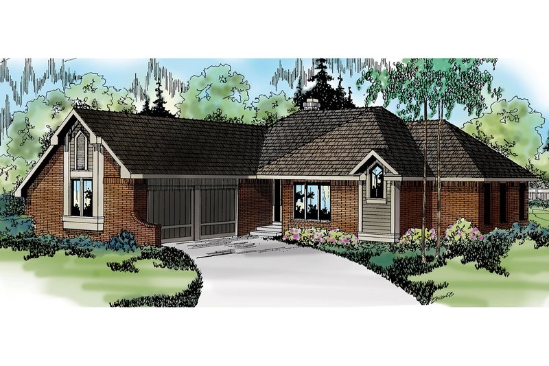 Dream House Plan - Exterior - Other Elevation Plan #124-117