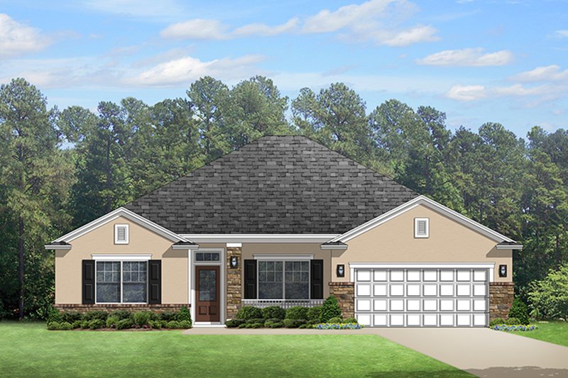 Home Plan - Colonial Exterior - Front Elevation Plan #1058-123