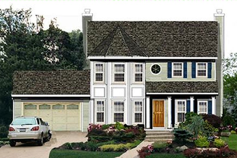 Dream House Plan - Traditional Exterior - Front Elevation Plan #3-163