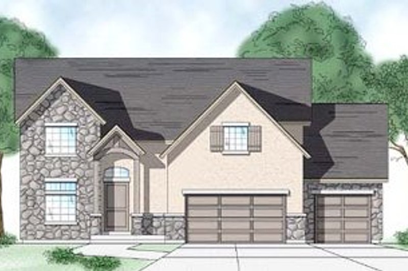 Country Style House Plan - 3 Beds 2.5 Baths 2348 Sq/Ft Plan #5-182