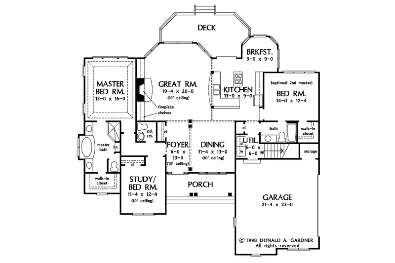 Home Plan - Floor Plan - Main Floor for Craftsman House Plan #929-328 - 3 bed, 2.5 bath
