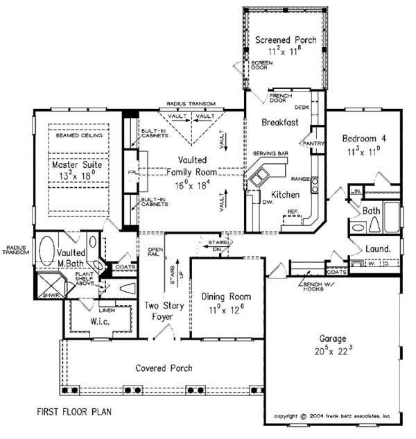 House Design - Craftsman Floor Plan - Main Floor Plan #927-310