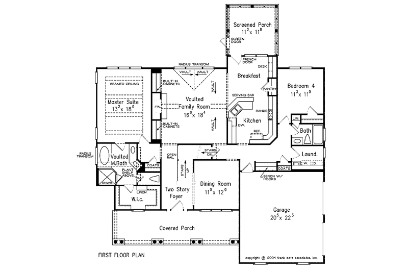 Dream House Plan - Floor Plan - Main Floor for Craftsman House Plan #927-310 - 4 bed, 3 bath