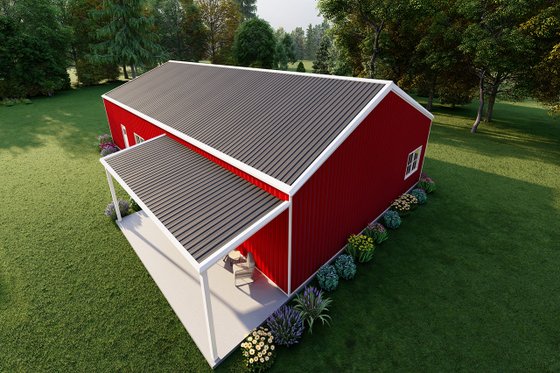 Exterior - Other Elevation 7 for Barndominium House Plan #1107-20 - 2 bed, 2 bath