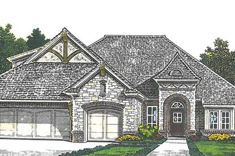 Dream House Plan - Exterior - Front Elevation 3 for Country House Plan #310-1272 - 3 bed, 2.5 bath