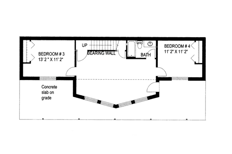 Dream House Plan - Floor Plan - Lower Floor for Craftsman House Plan #117-843 - 4 bed, 3 bath