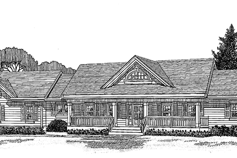 House Blueprint - Colonial Exterior - Front Elevation Plan #47-938
