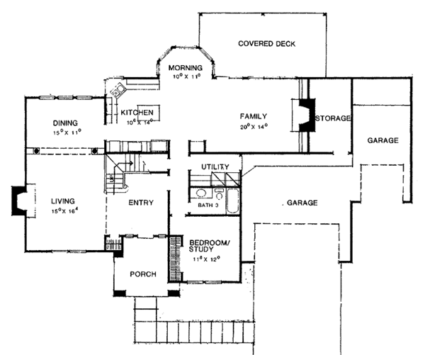 Home Plan - Mediterranean Floor Plan - Main Floor Plan #472-192