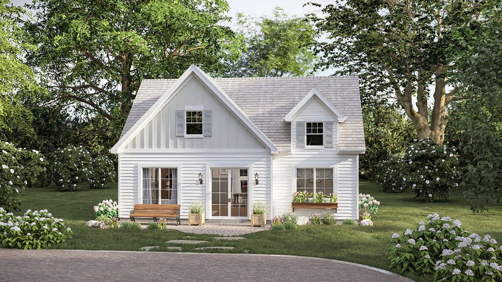 Exterior - Other Elevation for Traditional House Plan #455-801 - 1 bed, 1 bath
