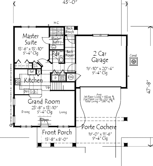 House Design - Country Floor Plan - Main Floor Plan #1007-22