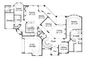 European Style House Plan - 4 Beds 4.5 Baths 5287 Sq/Ft Plan #411-341 