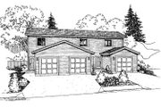 Traditional Style House Plan - 2 Beds 1.5 Baths 3312 Sq/Ft Plan #60-590 