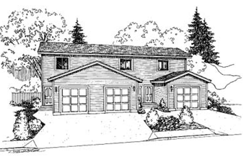 Traditional Style House Plan - 2 Beds 1.5 Baths 3312 Sq/Ft Plan #60-590