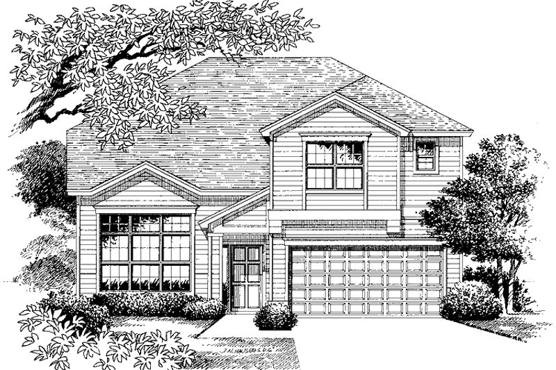 Architectural House Design - Traditional Exterior - Front Elevation Plan #999-11