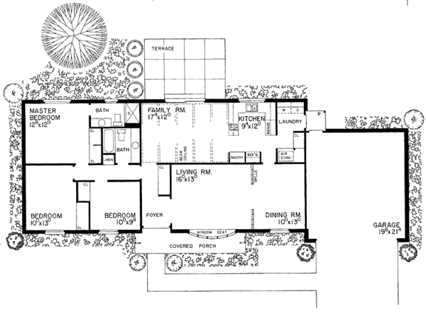 Home Plan - Colonial Floor Plan - Main Floor Plan #72-518