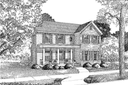 Classical Style House Plan - 3 Beds 3 Baths 1987 Sq/Ft Plan #17-2665 