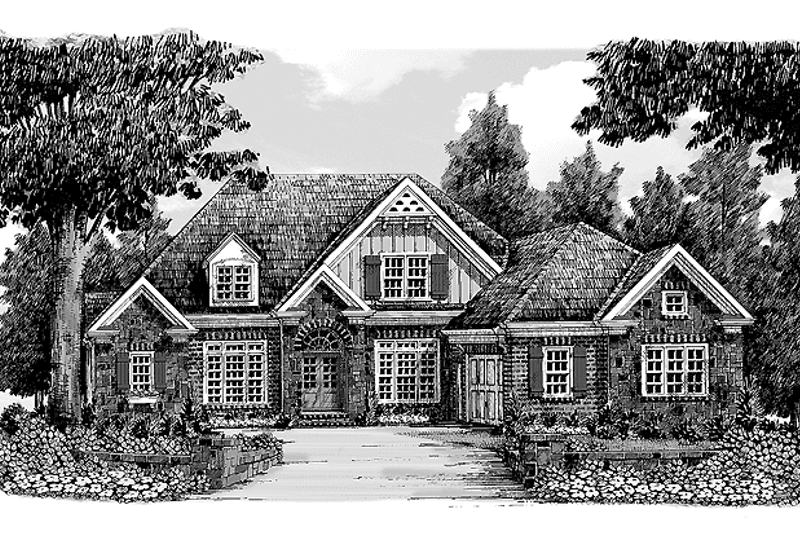 Dream House Plan - Exterior - Front Elevation 3 for Traditional House Plan #927-324 - 4 bed, 3.5 bath