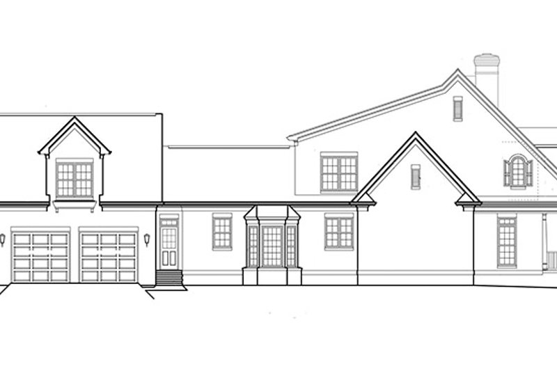 Dream House Plan - Exterior - Other Elevation 1 for Classical House Plan #453-427 - 5 bed, 3.5 bath