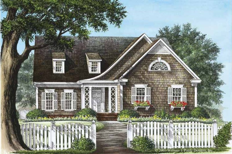 Architectural House Design - Colonial Exterior - Front Elevation Plan #137-317