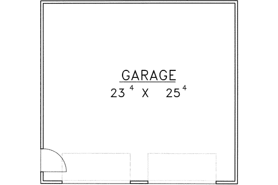 Floor Plan - Main Floor for Traditional House Plan #117-306, 0 bath