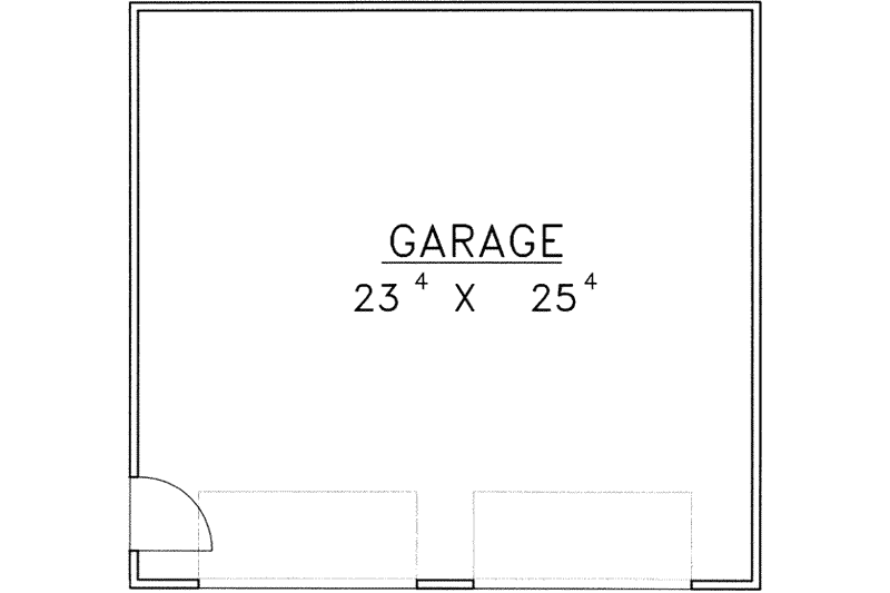 Architectural House Design - Floor Plan - Main Floor for Traditional House Plan #117-306, 0 bath
